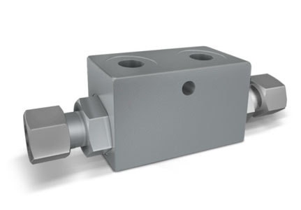 Double Pilot Operated Check Valves For 12 MM Pipe Mounting - VBPDE 2 CEXC